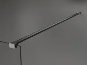 MEXEN/S - Kyoto Sprchová zástena WALK-IN 55 x 200, transparent 8 mm, grafit kartáčovaná 800-055-101-66-00
