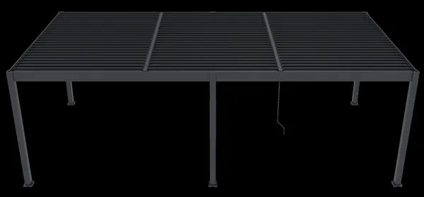 ArtRoja Bioklimatická hliníková pergola INTRO DUO voľne stojaca | antracit 8 x 4 m