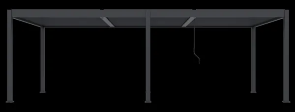 ArtRoja Bioklimatická hliníková pergola INTRO DUO voľne stojaca | antracit 8 x 4 m