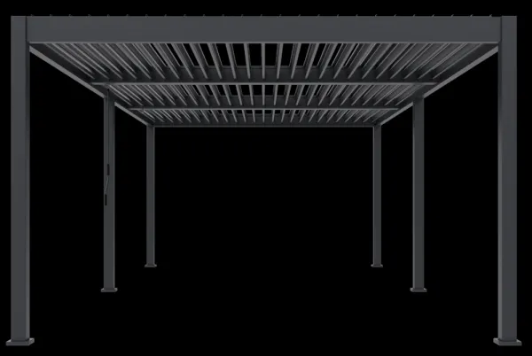 ArtRoja Bioklimatická hliníková pergola INTRO DUO voľne stojaca | antracit 8 x 4 m
