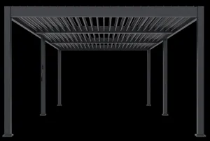 ArtRoja Bioklimatická hliníková pergola INTRO DUO voľne stojaca | antracit 8 x 4 m
