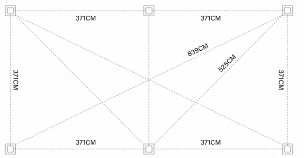 ArtRoja Bioklimatická hliníková pergola INTRO DUO voľne stojaca | antracit 8 x 4 m