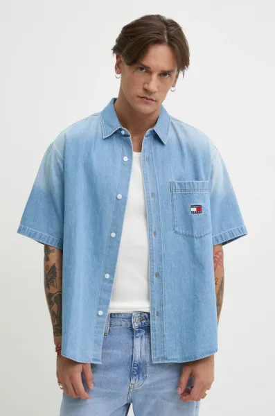 Rifľová košeľa Tommy Jeans