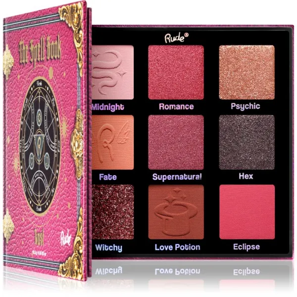 Rude Cosmetics The Spell Book paletka očných tieňov odtieň Lust 10.8 g