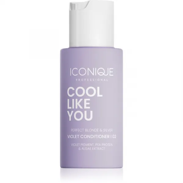 ICONIQUE Professional COOL LIKE YOU Perfect Blonde & Silver Violet kondicionér neutralizujúci žlté tóny 70 ml