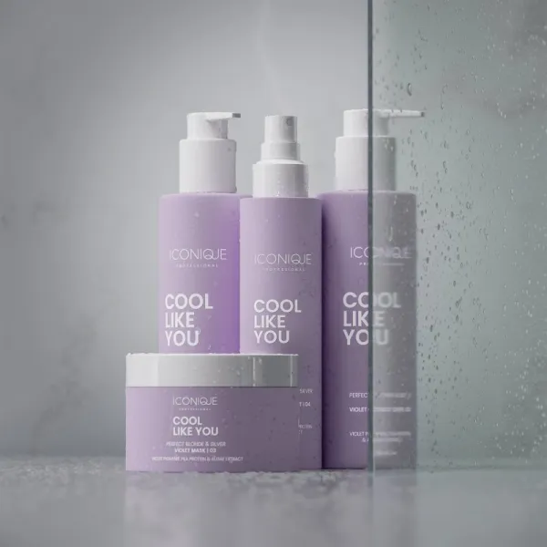 ICONIQUE Professional COOL LIKE YOU Perfect Blonde & Silver Violet šampón neutralizujúci žlté tóny 250 ml