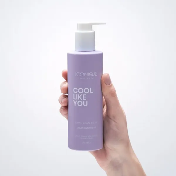 ICONIQUE Professional COOL LIKE YOU Perfect Blonde & Silver Violet šampón neutralizujúci žlté tóny 250 ml