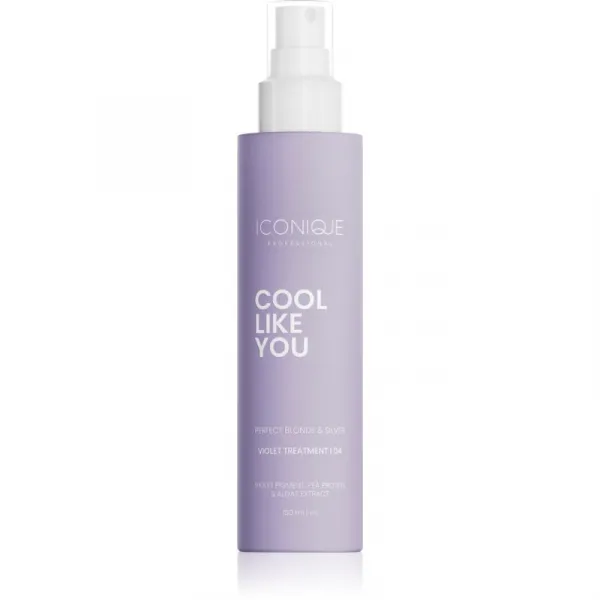 ICONIQUE Professional COOL LIKE YOU Perfect Blonde & Silver Violet bezoplachová starostlivosť neutralizujúci žlté tóny 150 ml