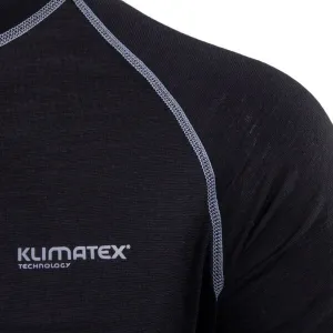 Klimatex MENT Pánske vlnené tričko, čierna, veľkosť XXL