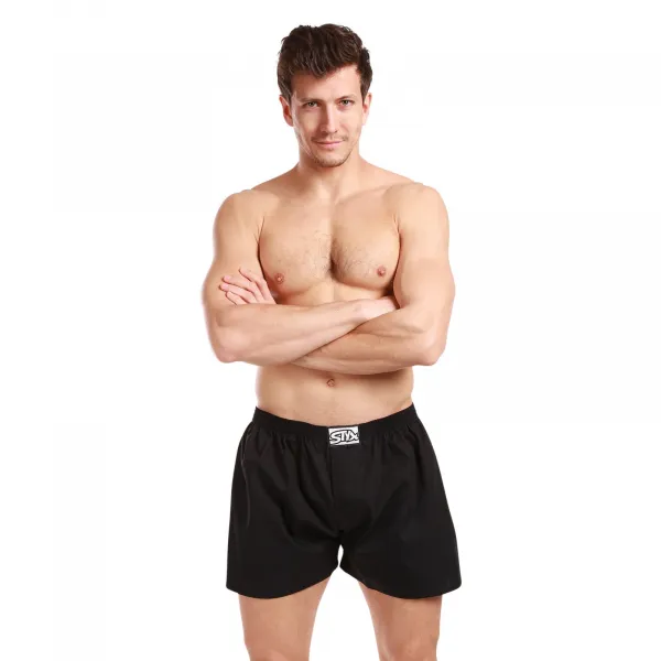 5PACK pánske trenky Styx klasická guma čierné (5A0960) M, trenírky