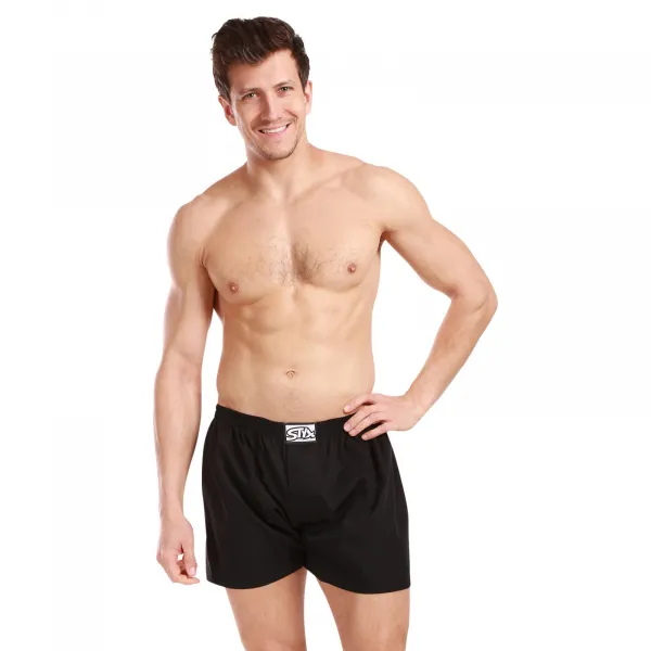 5PACK pánske trenky Styx klasická guma čierné (5A0960) M, trenírky