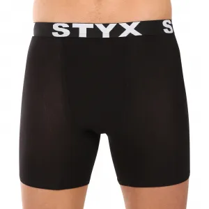5PACK pánske boxerky Styx long športová guma čierné (5UN9601) M, trenky