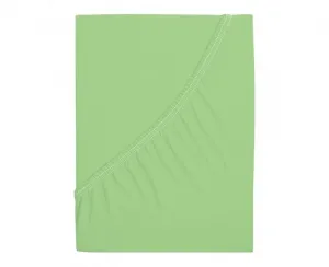 Jersey plachta z mako bavlny LUXORA 90x200 cm svetlozelená