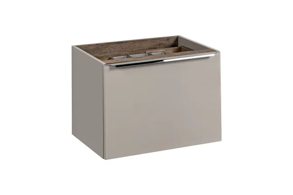 Comad Koupelnová sestava SantaFe s umyvadlem, skříňkami a zrcadlem 60 cm taupe/dub santa fe vintage