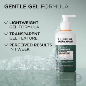 L’Oréal Paris Men Expert Derma Control čistiaci gél s niacínamidom 260 ml