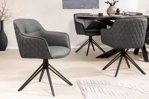 Otočné jedálenské kreslo 2 ks KAINEUS Dekorhome