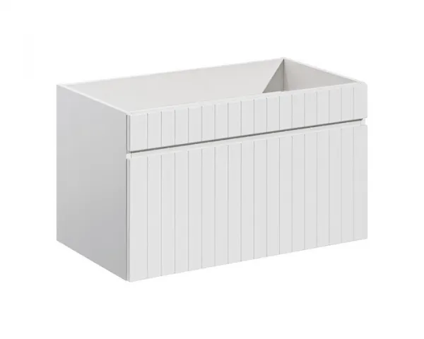 Comad Závěsná skříňka Iconic Smile s deskou a umyvadlem 60 cm bílá/dub santa fe vintage