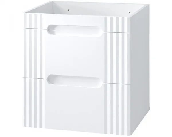 Comad Koupelnová skříňka Fiji Lava se zápustným umyvadlem 60 cm bílá/dub coast evoke