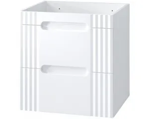 Comad Koupelnová skříňka Fiji Lava se zápustným umyvadlem 60 cm bílá/dub coast evoke