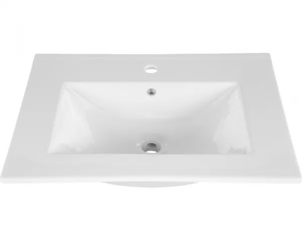 Comad Kúpeľňová zostava Bali so zápustným umývadlom a skrinkami 60 cm biela/dub votan