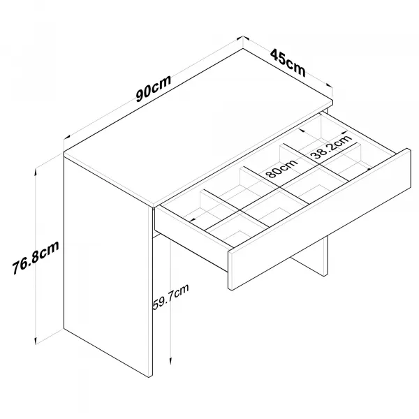 Kozmetický stolík BJ 104 White