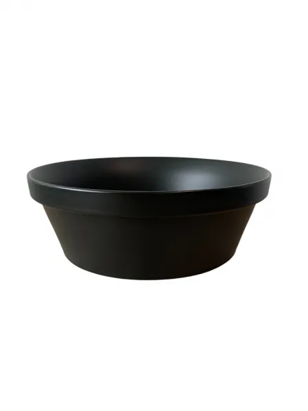 Comad Súprava keramického umývadla na dosku a výpuste Mada 40 cm čierna