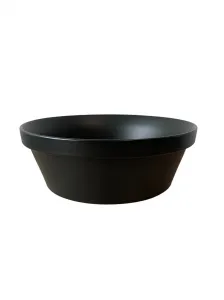 Comad Súprava keramického umývadla na dosku a výpuste Mada 40 cm čierna