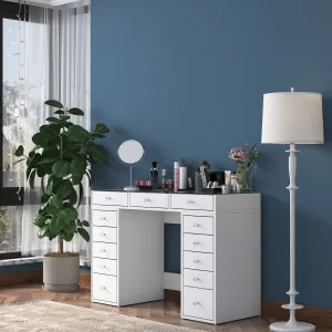 Kalune Design Toaletní stolek Melissa 01 bílý/čirý