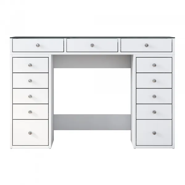 Kalune Design Toaletní stolek Melissa 01 bílý/čirý