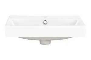 Comad Súprava keramického umývadla na dosku a výpuste Rita 60 cm biela