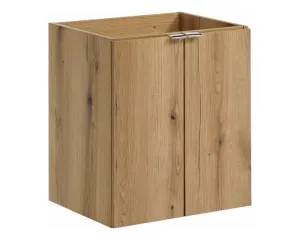 Comad Závesná skrinka pod umývadlo Nova Oak s doskou 50 cm dub evoke/čierna