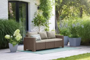 KETER Záhradná pohovka FLORIDA 3 seater | cappuccino