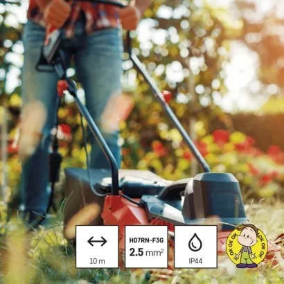 EMOS Venkovní prodlužovací kabel s 1 zásuvkou ZANE 10 m 2,5 mm² černý