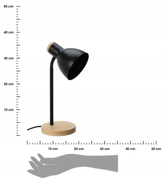 DekorStyle Stolní lampa SUENTE černá