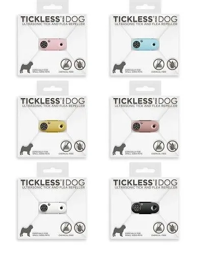 Tickless mini dog - Dobíjateľný ultrazvukový odpudzovač kliešťov a bĺch pre psov čierne