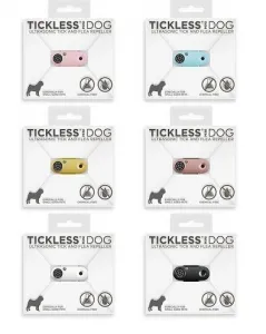 Tickless mini dog - Dobíjateľný ultrazvukový odpudzovač kliešťov a bĺch pre psov čierne