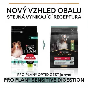 Pro Plan granuly Medium Adult Sensitive Digestion jahňacie 14kg