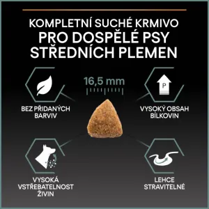 Pro Plan granuly Medium Adult Sensitive Digestion jahňacie 14kg
