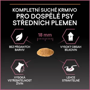 Pro Plan granuly Medium Adult Sensitive skin losos 14kg