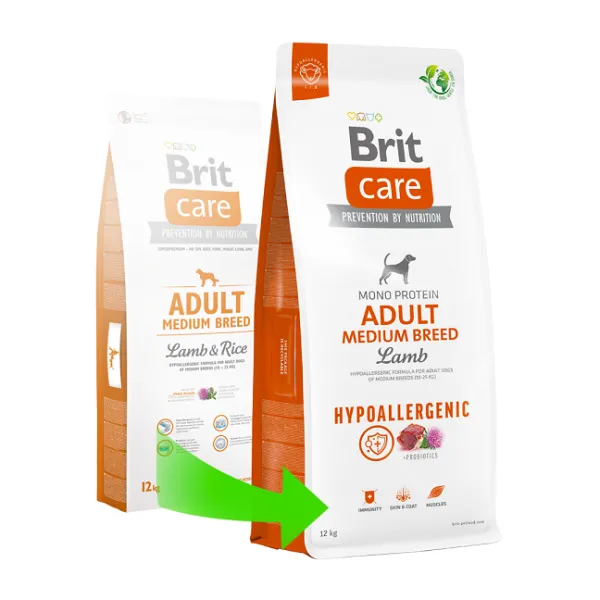 Brit Care granuly Dog Hypoallergenic Adult Medium Breed 3kg
