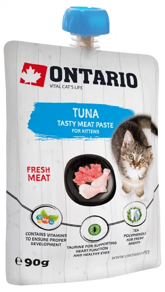 Ontario mäsová pasta pre mačiatka tuniak 90 g
