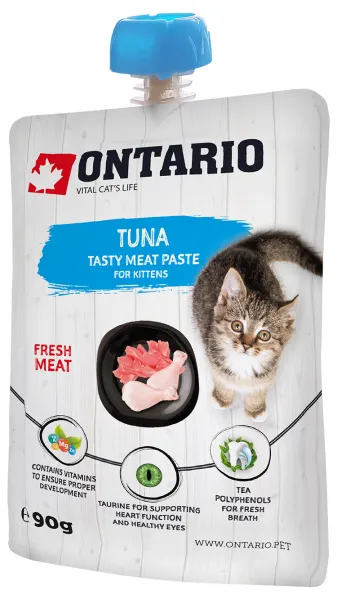 Ontario mäsová pasta pre mačiatka tuniak 90 g