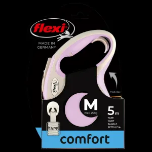 Flexi vôdzka New Comfort páska M 5 m ružová
