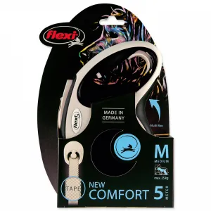 Flexi vôdzka New Comfort páska M 5 m čierné