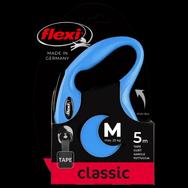 Voditko Flexi Classic New paska M 5m modré