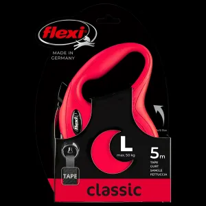 Voditko Flexi Classic New paska L 5m červené