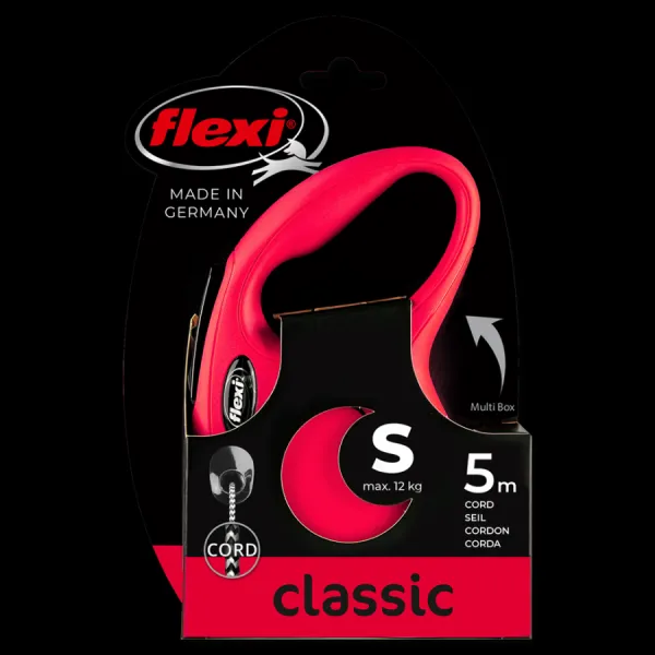 Voditko Flexi Classic New lanko S 5m červené