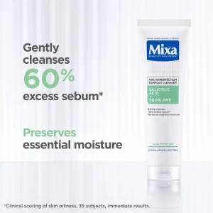 MIXA Anti-Imperfection Comfort Cleanser čistiaci pleťový gél proti nedokonalostiam aknóznej pleti 150 ml