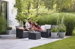 KETER Záhradný set MARIANNE 5 corner storage table | grafit