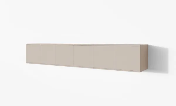 ArtPK Závesný TV stolík BIANCO | 210 cm